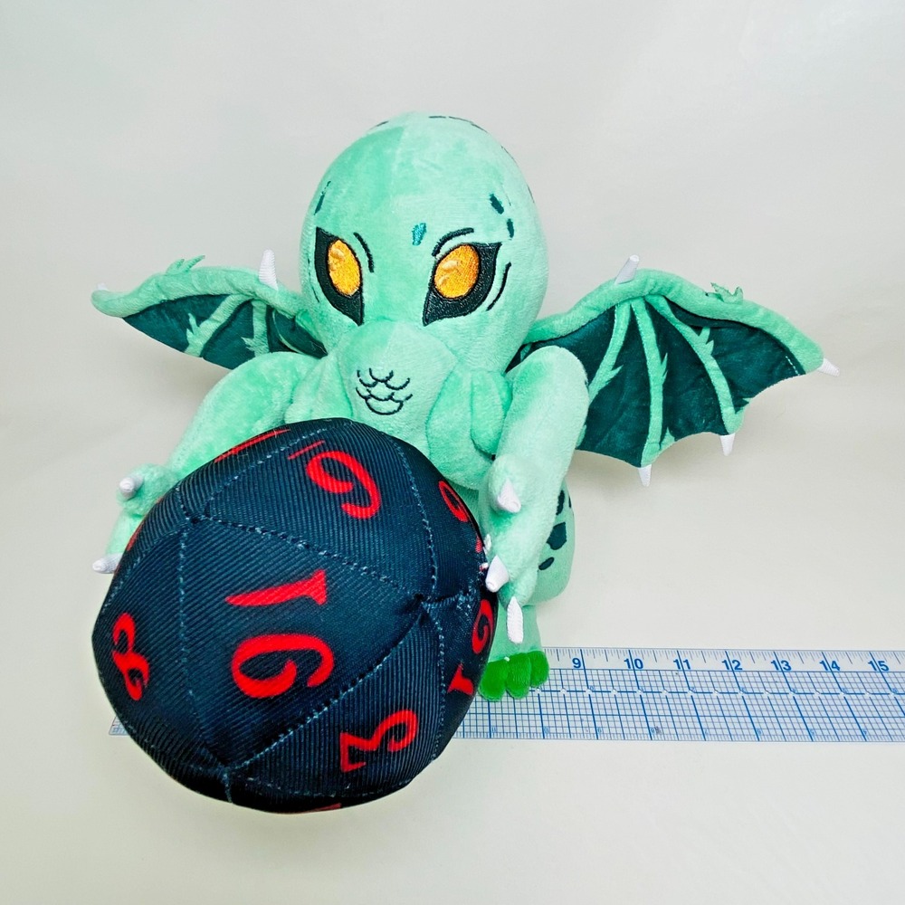 Cthulhu Lovecraft 12 Sided Die Plush Stuffed Toy Goth Emo Cryptid No Tag‎ HTF - Picture 8 of 8